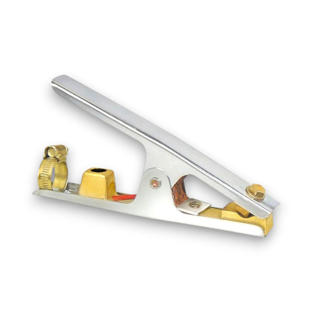 Welding ground clamp 200amp - Front, side angle made by powerweld