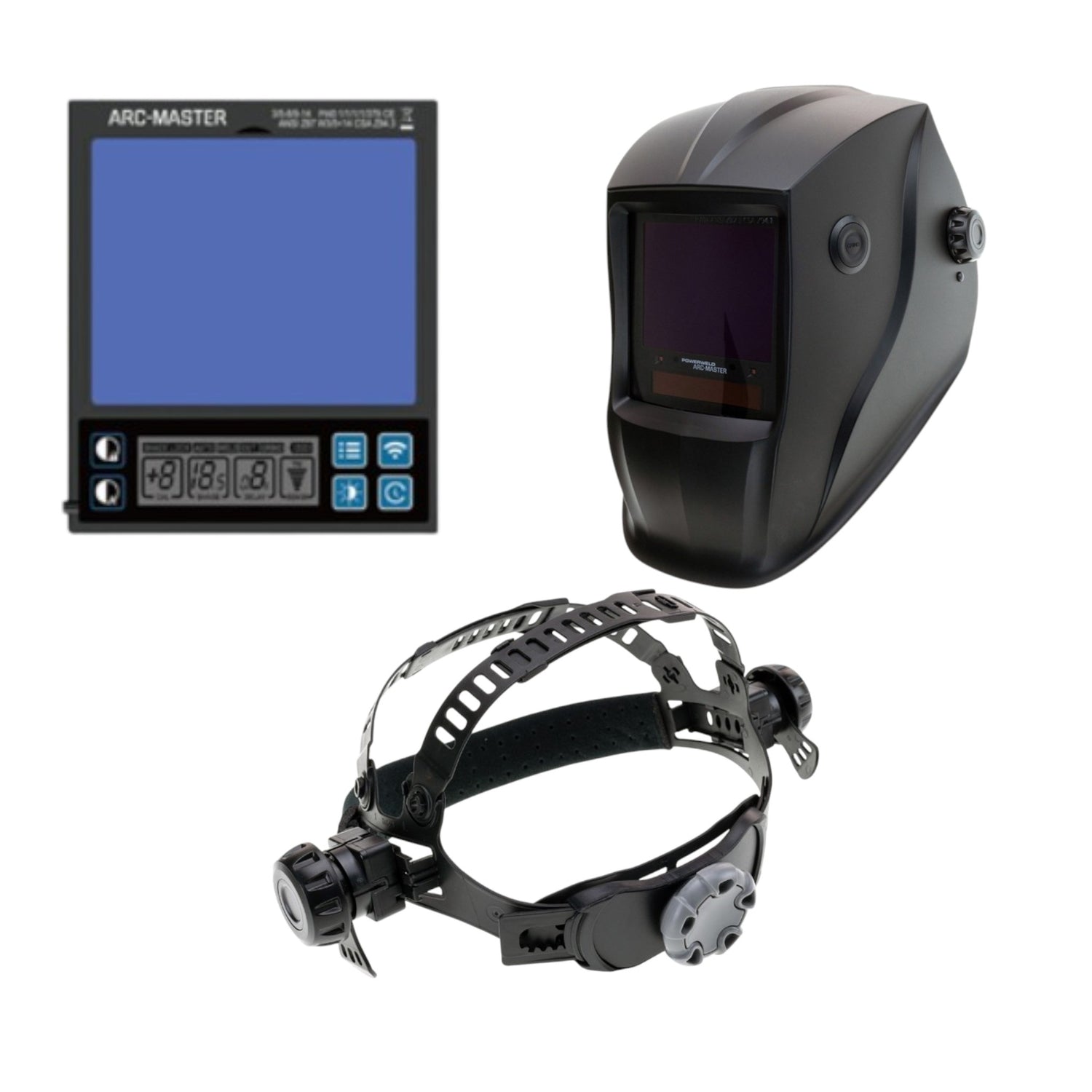 Powerweld Arc-Master showing ADF, Headgear and helmet