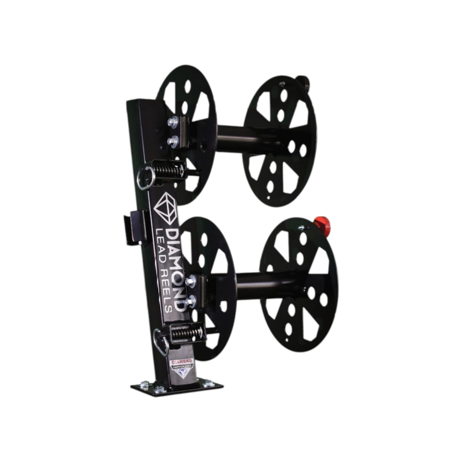 Diamond Welding Lead Reel - Fixed Base, Vertical Stack